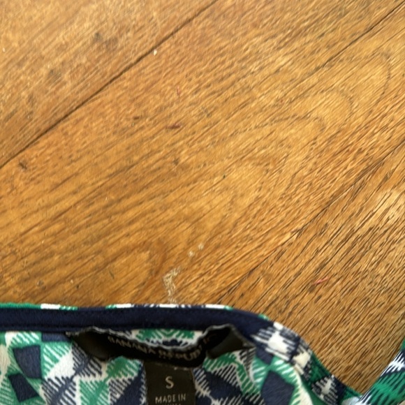 BANANA REPUBLIC GREEN AND NAVY TANK DIAMONDS - Picture 7 of 7